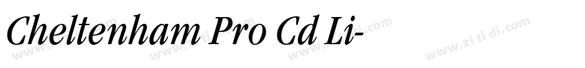 Cheltenham Pro Cd Li字体转换 Cheltenham Pro Cd Li字体转换